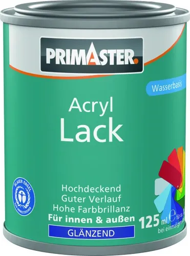 Primaster Acryl Lack feuerrot glänzend 125 ml  Acryl Lack