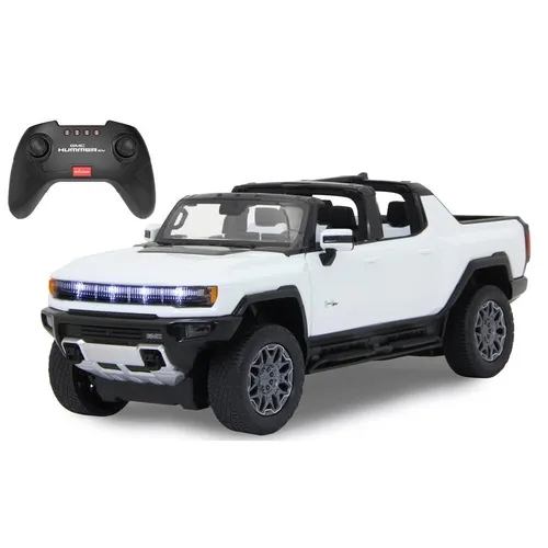 JAMARA Hummer EV 1:16 RC-Auto mit Allradlenkung - RC-Modelle mit 2,4GHz für Mehrspielerbetrieb, manuell zu öffnende Türen und beeindruckendem Crab Walk für einzigartige Fahrmanöver.