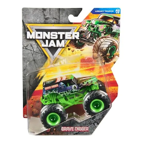 Monster Jam 2025 Official 1:64 Diecast Truck Series 43 Legacy Trucks Grave Digger