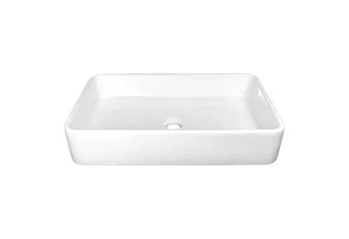 NEG Waschbecken Uno71A - Elegante eckige Aufsatz-Waschschale - Waschbecken mit flachem Rand und innovativer Nano-Beschichtung für einfache Reinigung und moderne Optik.