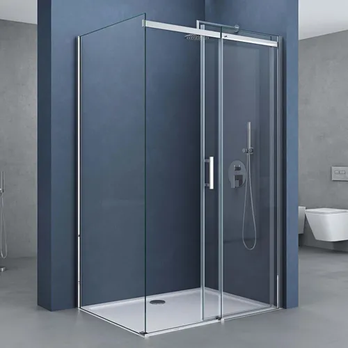 doporro Eckdusche 70x100x195cm - Duschkabine aus 8mm ESG-Sicherheitsglas mit Easy-Clean-Beschichtung für einfache Reinigung, ideal für ein modernes Badezimmerdesign.