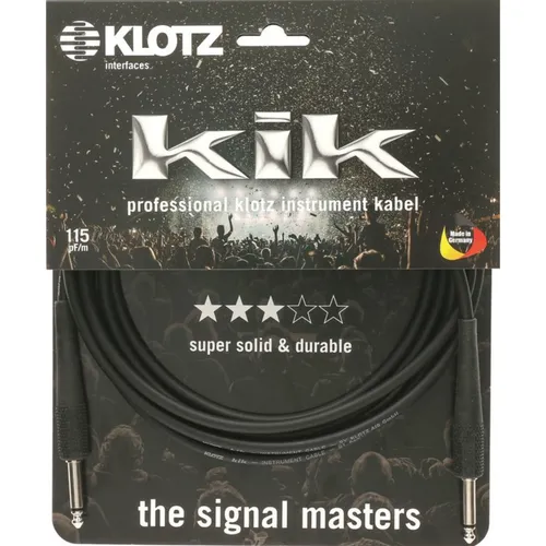 Klotz KIK2.0PP SW Instrumentenkabel 2 m von Klotz
