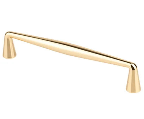 Möbelgriff BA 160mm Küchengriff Linea Gold Schrankgriff Messing glänzend modern