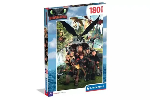 CLE puzzle 180 SuperKolor HowToTrainYourDrag.29793 Clementoni 8005125297931
