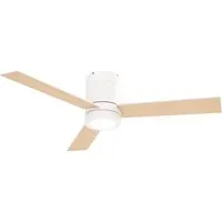 HOMCOM Deckenventilator mit Beleuchtung und Fernbedienung - Multifunktionaler Deckenventilator mit LED-Beleuchtung, 3 Geschwindigkeiten und 4-Stunden-Timer, ideal für Räume bis 16 m² – energieeffizient und leise.