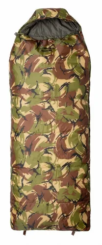 SNUGPAK Sleeper Kids WGTE Schlafsack (Camouflage) - Leichter Schlafsack für Kinder mit seitlichen Zwei-Wege-Reißverschlüssen und verstellbarer Kapuze. Ideal für unterwegs dank kompaktem Packsack und vielseitig nutzbar als Quilt.