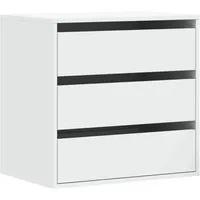 vidaXL Kommode mit 3 Schubladen - Kommode in zeitlosem Design, ideal für Wohnzimmer oder Flur. Hergestellt aus langlebigem Holzwerkstoff, bietet sie reichlich Stauraum und ist leicht zu reinigen.