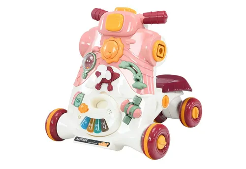 COSTWAY Lauflernwagen 3 in 1 mit Lichtern & Musik von Costway