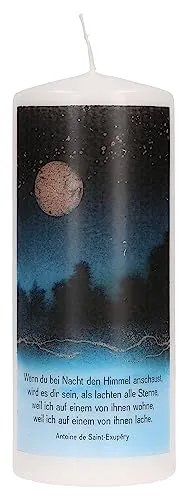 Wenn du bei Nacht den Himmel anschaust...: Trauerkerze