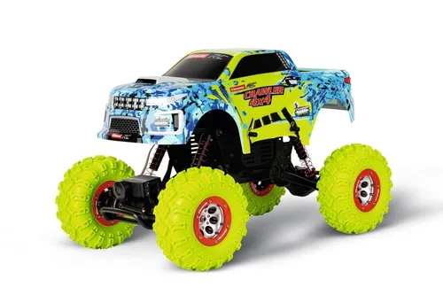 Carrera Profi RC Crawler 2,4GHz - Bunt - Carrera RC Offroad-Fahrzeug im Maßstab 1:10 mit Allradantrieb und spritzwassergeschützter Bauweise für ungebremsten Fahrspaß auf jedem Terrain – ideal für Outdoor-Enthusiasten ab 14 Jahren!