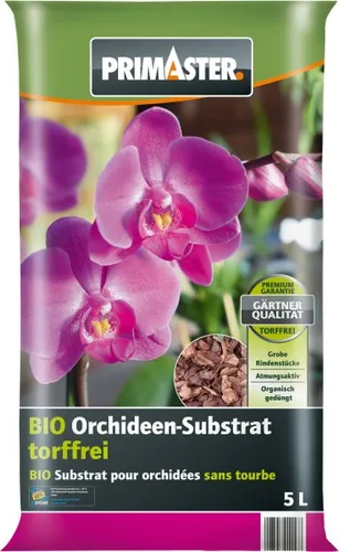 Primaster Bio Orchideensubstrat torffrei 5 L   Erden