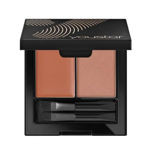 youstar BROWXPERT Augenbrauen Set - 01 Nougat | Perfekt geformte Augenbrauen für jeden Anlass, Eyebrow Kit für das perfekte Styling