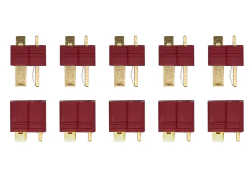 Paar Deans Stecker/Buchse T-Verbinder Lipo Stecker Goldkontakte t-plug 5
