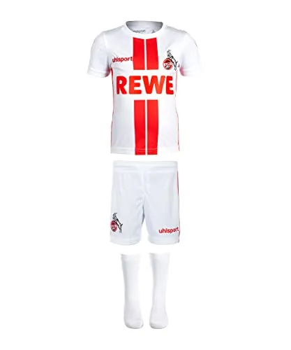 uhlsport 1. FC Köln Heim Mini Kit 2020 2021 Sponsor Logo Kinder Gr 68-74