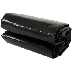 PROREGAL Pool-Abdeckung | HxBxT 0,04x457x457cm | rund 4,57m schwarz | Stärke: 400 μm | Wärmeplane Abdeckplane Solarplane Solarabdeckung