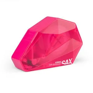 Sax Klebebandabroller design Iceberg, pink, Handabroller für Klebeband 19mm x 30m