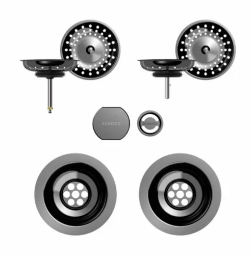 Schock 629349GUM Sichtteile Gunmetal - Haushaltsgroßgeräte mit edlem Gunmetal-Finish für eine moderne und stilvolle Küchenausstattung.