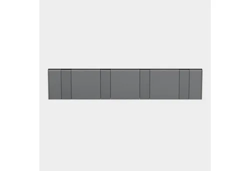 doporro Wandgarderobe mit 4/6 Haken aus Aluminium - Garderobenpaneele mit klappbaren Haken, rost- und oxidationsbeständig, ideal für feuchte Umgebungen, einfache Montage und maximale Tragkraft von 100 kg.