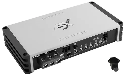 ESX QM400.1 1-Kanal Digital Mono Verstärker - Car-HiFi-Endstufen mit 450 Watt RMS Leistung und praktischer Bass Fernbedienung für ein individuelles Klangerlebnis in jedem Fahrzeug.