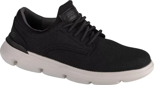 Skechers Garza - Reardon 204907-BLK Herren Sneaker - Schwarze Halbschuhe von Skechers, ideal für ganzjähriges Tragen. Mit schnürbarem Design und bequemem Textilmaterial für optimalen Tragekomfort.