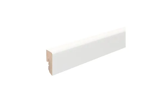 FN Neuhofer Sockelleiste SU047L1 Weiss ähnlichRAL9010 foliert, L: 250 cm, H: 4 cm