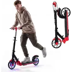 COSTWAY Klappbarer Scooter Roller mit LED-Rädern