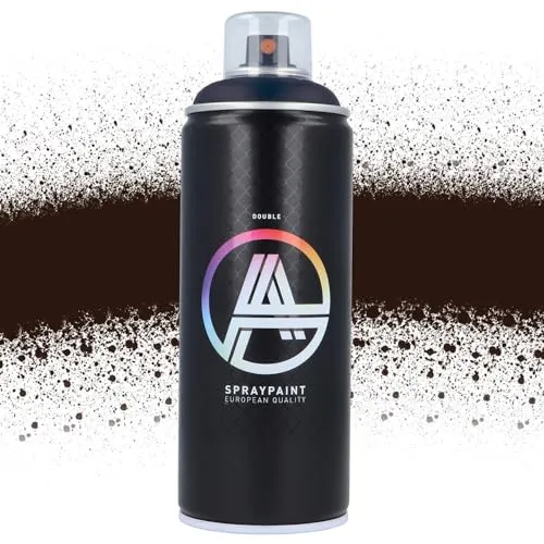 Double A Spraypaint Sprühdose 400ml Sprühfarbe Acryllack Sprühlack matt hochdeckend DIY Kunststoff Metall Möbel Deko (DA-120 Chocolate)