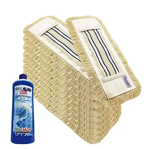 Profi Baumwolle Wischmop 40cm - Best 40 cm 10 - Nass- & Trockenmopps für den Haushalt, aus hochwertiger Baumwolle, robust und waschbar bis 95°C für langanhaltende Sauberkeit.