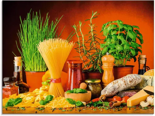 ARTland Wanddeko Glasbilder Toskana 60x45 cm - Poster & Kunstdrucke - Hochwertiges Glasbild mit mediterranem Design, direkt zum Aufhängen und Made in Germany für eine stilvolle Wanddekoration.