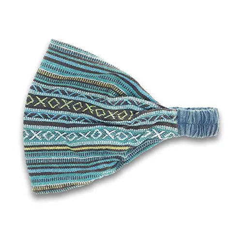 Produktbild KUNST UND MAGIE unisex Hippie Kopfband Stirnband Goa Yoga Stonewashed, Farbe:Petrol