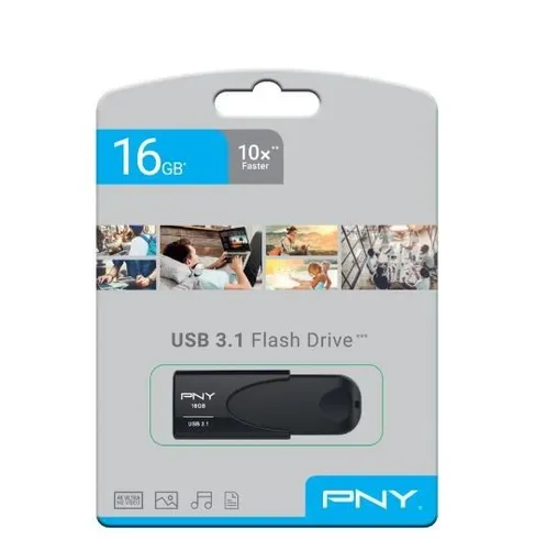 Pendrive 16GB USB 3.1 ATTACHE 4 FD16GATT431KK-EF PNY 3536403372842