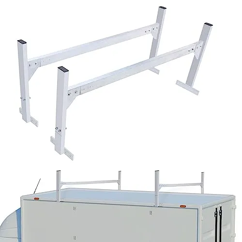VEVOR Dachleiterträger 2 STK. 300–2060 mm - Robuster Gepäckträger aus Aluminiumlegierung, einstellbar und bis zu 181 kg belastbar, ideal für den sicheren Transport von großen Gegenständen auf LKWs.
