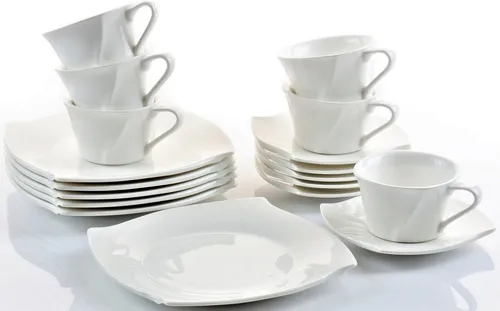 Retsch Arzberg Kaffeeservice Emotion 18-tlg. für 6 Personen in weiß von Retsch Arzberg