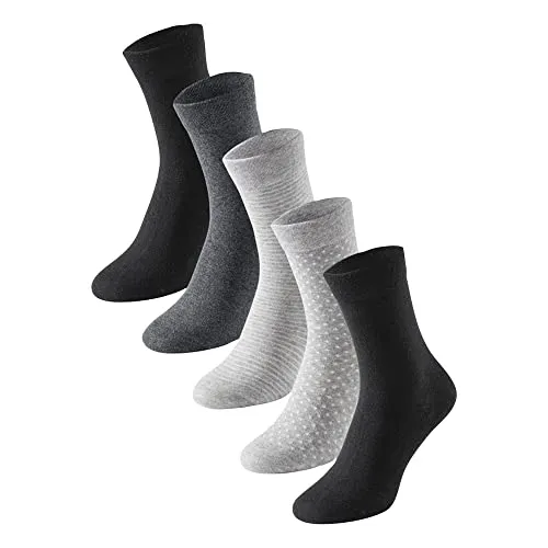 Schiesser Damen 5 PACK Socken - Stay Fresh, Größe 35/38 - Hochwertige Sportsocken aus gekämmter Baumwolle für besten Tragekomfort und ein angenehmes Fußklima. Ideal für Casual- und Businessoutfits, mit feiner Verarbeitung und eleganter Optik.