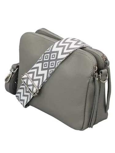 Adel Bags Schultertasche MARA Umhängetasche für Damen, Schultertasche aus Echtleder, hergestellt in Italien, mit 2 Riemen