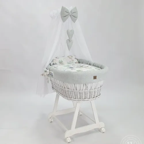 Wiegen & Stubenwagen Weiß von WIKLINOPOL IRENEUSZ ZYGMUNT WICKER WOOD BABY 2000 EU