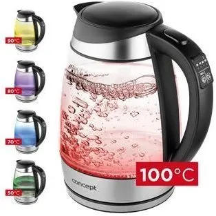 Wasserkocher RK4120 - 1,7 Liter, Temperaturregelung 50-100°C, elegantes Design mit Keep WARM-Funktion und akustischer Signalisation