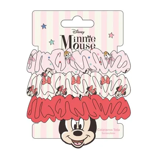 Minnie Mouse Haargummis Beauty Set für Mädchen, Set enthält 3 Haargummis