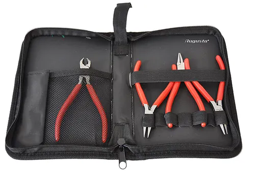 AUGUSTA Zangen Set 4-tlg. Schmuckzangen Flachzange Rundzange Spitzzange Profi