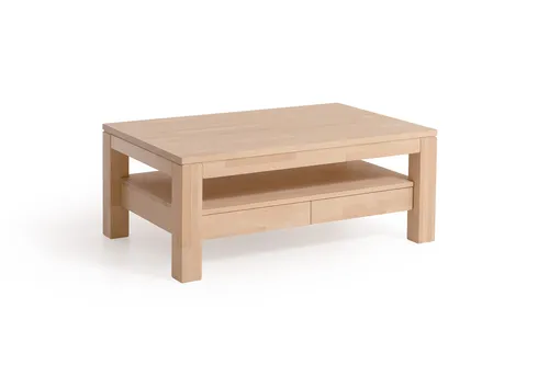 Couchtisch Tisch mit Schublade DINOT Eiche Massivholz 120x80 cm