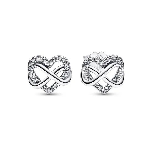 Pandora Ohrring-Set: Pandora Ohrstecker Moments 292667C01 Silber - Ohrringe aus 925/- Sterling Silber, polierte Optik und funkelnde Zirkonia für einen eleganten Look.