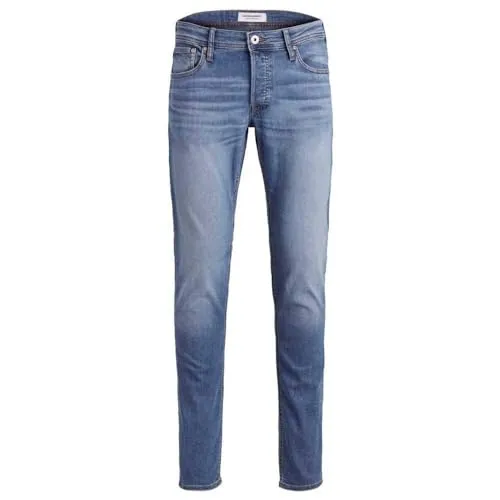 JACK & JONES JJIGLENN JJORIGINAL CB 815 Slim Fit Jeans - Slim Fit Jeans mit niedriger Taille, aus 50% Baumwolle und 20% recycelter Baumwolle für einen nachhaltigen Look.