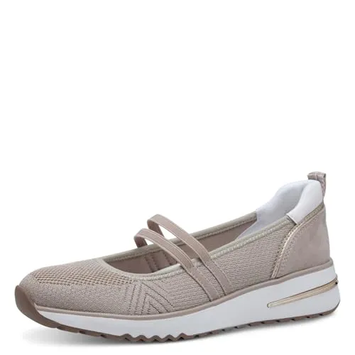 Marco Tozzi Damen Ballerina in Beige, Größe 39 von MARCO TOZZI