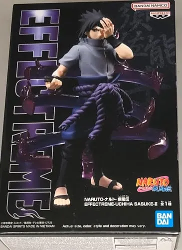 Banpresto Actionfigur Sasuke Uchiha II Naruto Shippuden, 15 cm - Actionfigur für Kinder, handgefertigte PVC-Figur aus Naruto Shippuden, ideal für Sammler und Anime-Fans, inklusive Basisständer und in umweltfreundlicher Verpackung.