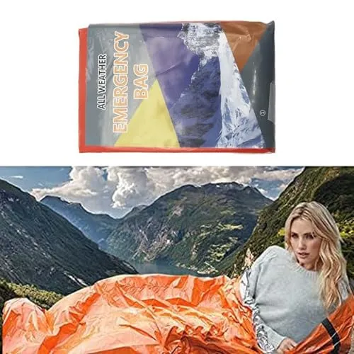 BGCYEGD notfallschlafsack,bgcyegdWasserdicht Notfallzelt Ultraleicht | Hitzeabweisend Notfall rettungsdecke,biwaksack,thermodecke Outdoor,thermodecke Outdoor,Notfalldecke Schlafsack,