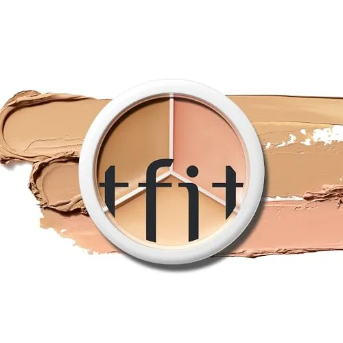 TFIT Cover Up Pro Concealer-Palette – 3-in-1-Farbkorrekturcreme mit vollständiger Abdeckung (02 Warm, 15g)