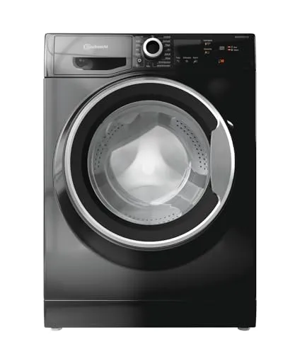 BAUKNECHT Waschmaschine SCHWARZ W9 S6300 A - 9 kg, 1400 U/min - Waschmaschinen mit Kurz 45‘ und Anti-Allergie-Programm, ideal für allergiegeplagte Haushalte. Energieeffizienzklasse A, 16 Programme für jede Wäsche.