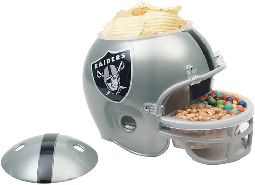 WinCraft Oakland Raiders Snackhelm 2602211 in silber von NFL