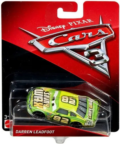 DARREN LEADFOOT Shiny Wax #82  Disney Cars 1:55 Die-cast Auto Metall Neu Toy