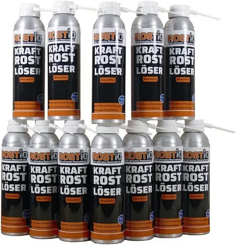Rostio Kraft Rostlöser Spray für Schrauben Muttern Rostentferner (12-St)